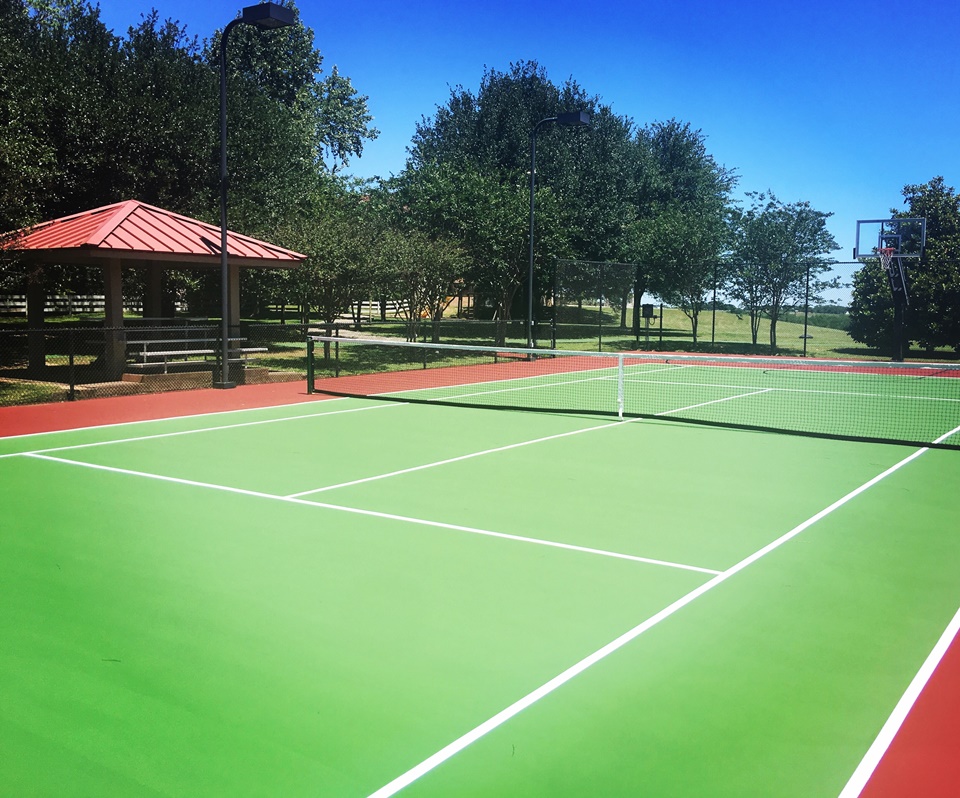 Our Newly Renovated Tennis Court.