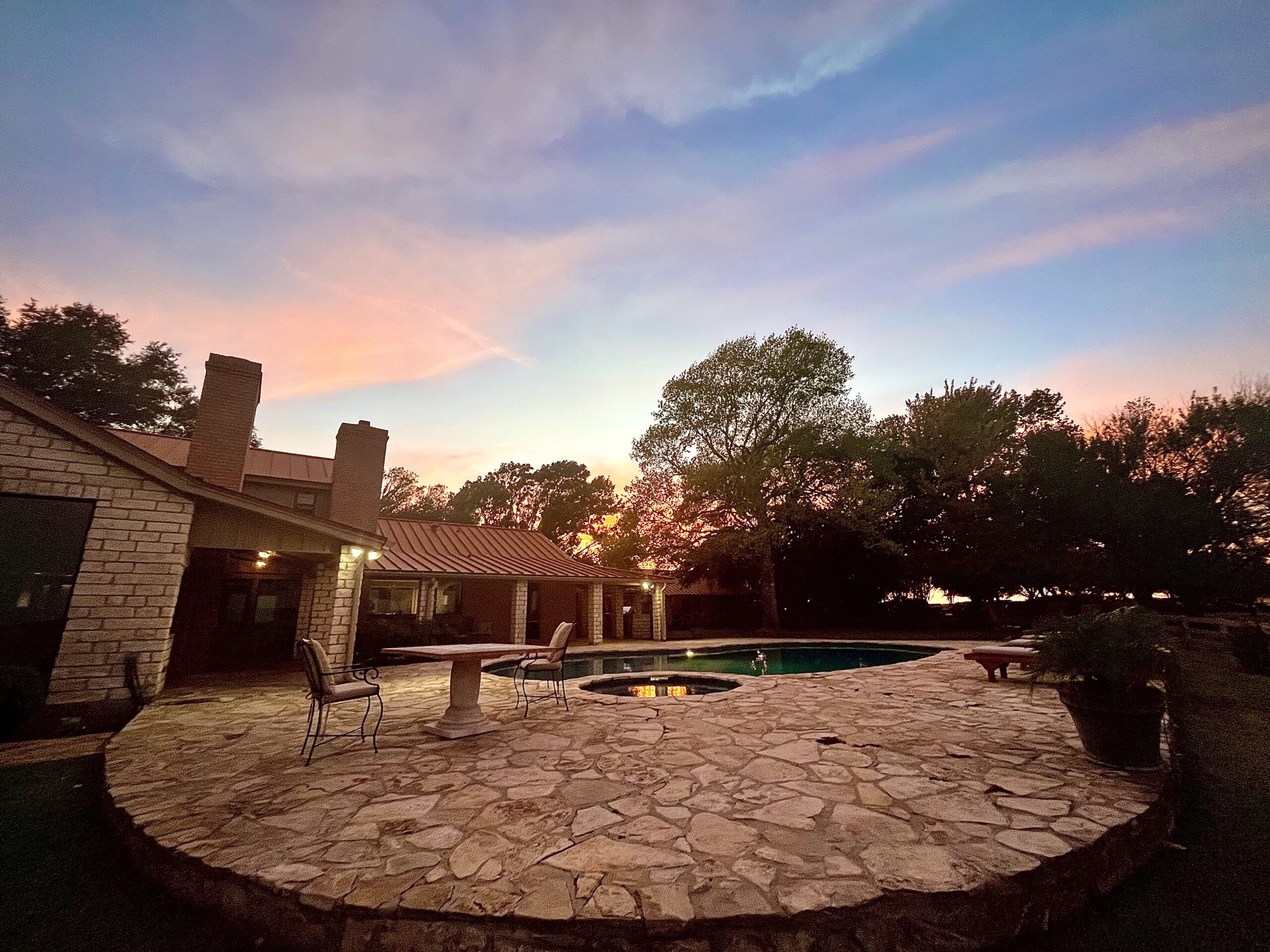 Evening By the Pool